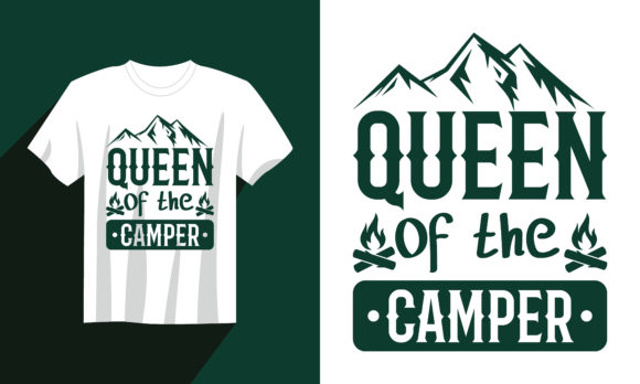 Camping T Shirt Queen of the Camper