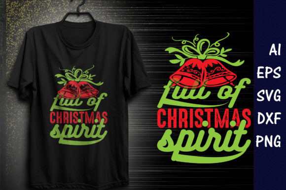 Christmasr Quote Design, Full of Christmas Spirit