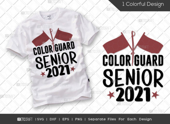 Color Guard Senior 2021 SVG Flag Review for Real Projects