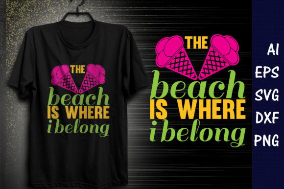Summer Quote Design, the Beach Is Where