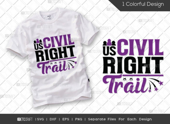 US Civil Right Trail SVG Cut File Civi Review